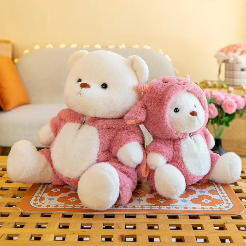 Kawaii Bear Plush Toy Teddy Bear With Cloth